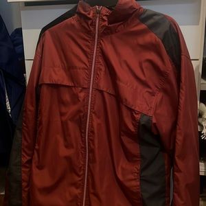 Nike windbreaker vintage red and black size medium